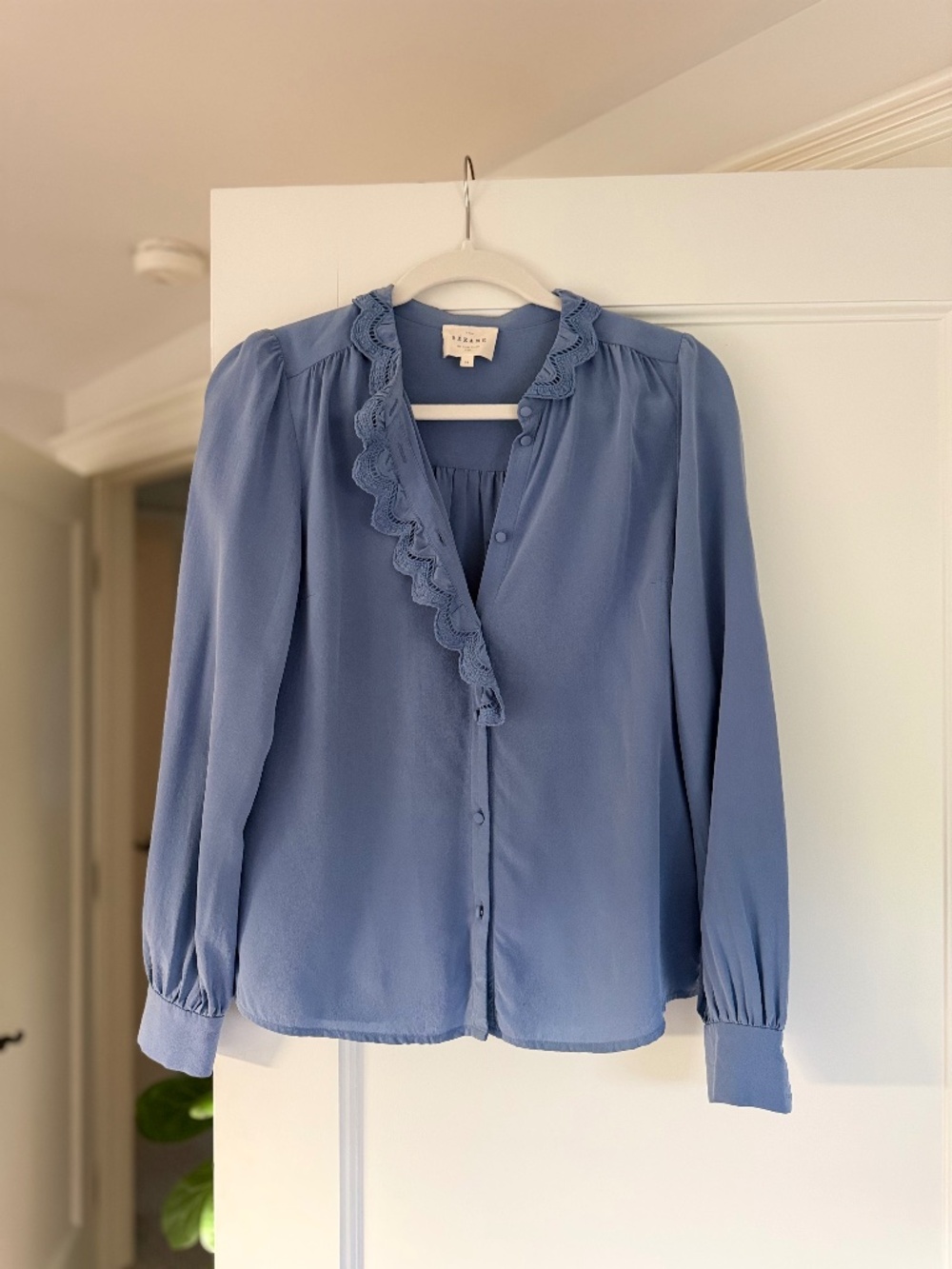 Sezane Chlo Shirt in Vintage Blue | Size 2 | 34 | XS